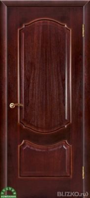 Межкомнатная дверь Зодчий "Симфония Прима", цв. Красное дерево, ПГ, ШПОН