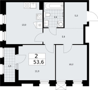 Продается 2-комн. квартира в ЖК %22Деснаречье%22