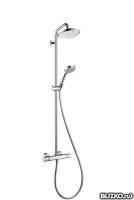 Душевая система Showerpipe Croma 220 EcoSmart, поворотный держатель 400 мм