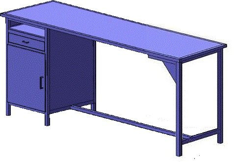 Окоф стол слесарный металлический