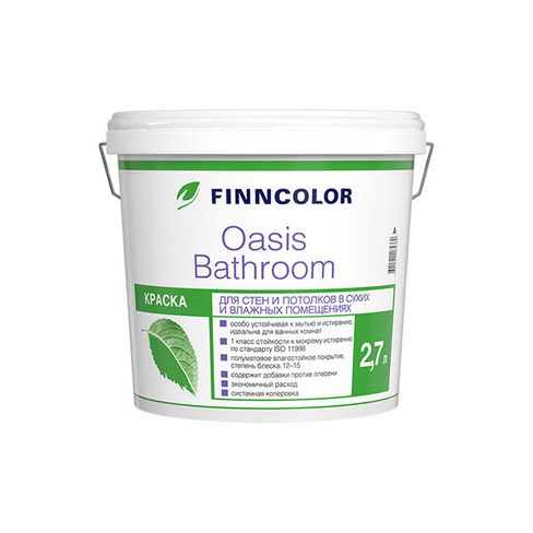 КРАСКА FINNCOLOR Oasis Bathroom (А) 0.9Л