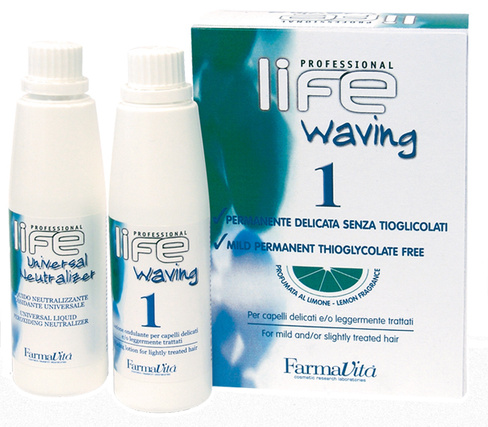 Химическая завивка для нормальных волос в наборе FarmaVita (Италия)