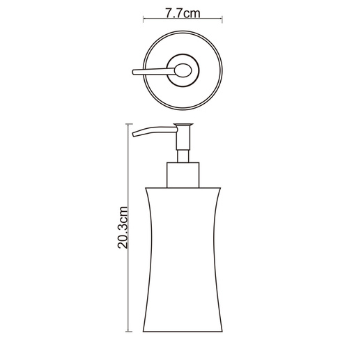 Дозатор для жидкого мыла WasserKRAFT Salm (K-7699)