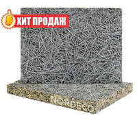 Фибролитовая плита NE570 3000х600х25 мм, S=1,8 м², 1 сорт, серый цемент