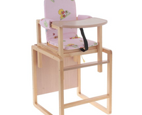 Стул-стол "БУТУЗ" для кормления (розовый) Сенс-М