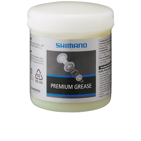 Смазка Shimano Premium, grease 500 g, box, for hubs, headset, bottom bracket, etc., CC-233707 SHIMANO