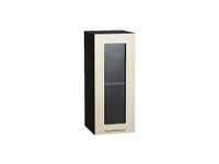 Шкаф верхний с 1-ой остекленной дверцей Валерия-М В 300 Бежевый металлик-Венге Vivat