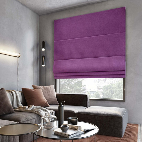 Римские шторы Ибица цвет: фиолетовый (100х175 см - 1 шт)