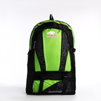 Рюкзак на молнии с увеличением, 55л, 5 наружных карманов, цвет зеленый No brand