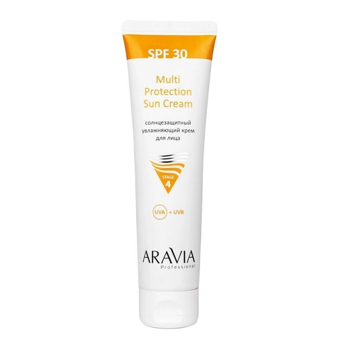 Солнцезащитный увлажняющий крем для лица Multi Protection Sun Cream SPF 30 Aravia (Россия)