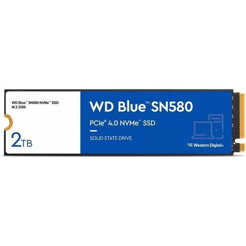 SSD накопитель WD Blue SN580 WDS200T3B0E 2ТБ, M.2 2280, PCIe 4.0 x4, NVMe, M.2