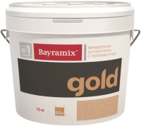 Мраморная штукатурка с эффектом перламутра Bayramix Mineral Gold 15 кг GR 148