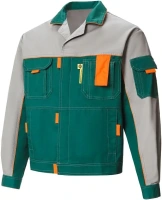 Костюм рабочий куртка + полукомбинезон Союзспецодежда Профессионал 2 52 54 170 176 зеленый/светло серый