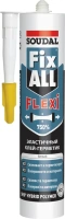 Эластичный гибридный клей герметик Soudal Fix All Flexi 290 мл черный