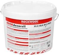 Декоративная силиконовая штукатурка Rockwool Rockdecorsil 20 кг 1.5 мм бороздчатая фактура
