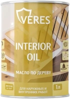 Масло по дереву для наружных и внутренних работ Veres Interior Oil 1 л тик