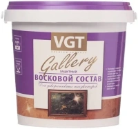Защитный восковой состав для декоративных штукатурок ВГТ Gallery 2.4 кг молочно белый