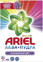 Стиральный порошок аква пудра Ariel Color Насыщенный Цвет 450 г