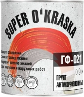 Грунт антикоррозионный Super Okraska ГФ 021 900 г серый