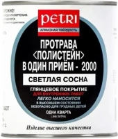 Полиуретановый цветной лак протрава Петри Полистейн в Один Прием 2000 1 л светлая сосна