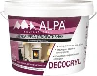Штукатурка декоративная для внутренних работ Alpa Decocryl 15 кг