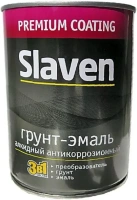 Грунт эмаль 3 в 1 алкидный антикоррозионный Slaven 1.1 кг светло серый