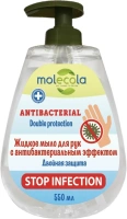 Мыло жидкое для рук с антибактериальным эффектом Molecola Antibacterial Double Protection Stop Infection 550 мл
