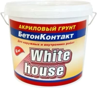 Акриловый грунт для наружных и внутренних работ White House Бетон контакт 6 кг