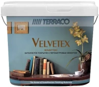 Покрытие бархатное декоративное с перламутровым блеском Terraco Velvetex 1 кг VA 240