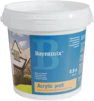 Акриловая краска для фасадов и интерьеров Bayramix Akrylik Profi 900 мл бесцветная