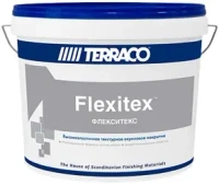 Текстурное суперэластичное покрытие на акриловой основе Terraco Flexitex 22.5 кг белое база Medium