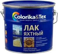 Лак яхтный алкидно уретановый Colorika & Tex Premium 2.7 л полуматовый