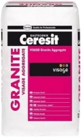 Наполнитель для изготовления тонкослойных покрытий Ceresit Visage Granite 13 кг Сalcutta Anthracite