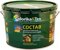 Состав декоративный деревозащитный Colorika & Tex 10 л сосна