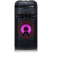 Музыкальный центр LG Xboom OL75DK, 600Вт, с караоке, с микрофоном, Bluetooth, FM, USB, CD, DVD, черный,