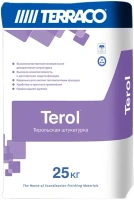 Штукатурка тирольская декоративная минеральная Terraco Terol Decor 25 кг белая 2 мм
