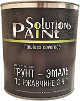 Грунт эмаль по ржавчине 3 в 1 с фосфатом цинка Paint Solutions 2.7 кг желтая