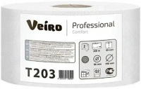 Бумага туалетная в средних рулонах Veiro Professional Comfort 1 рулон 2 слоя 200 м