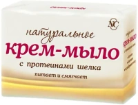 Крем мыло с протеинами шелка Невская Косметика Натуральное 1 блок