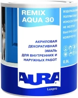 Акриловая декоративная эмаль Aura Аура Luxpro Remix Aqua 30 900 мл бесцветная
