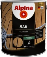 Лак палубный Alpina 2.5 л шелковисто матовый