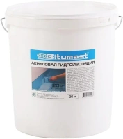 Гидроизоляция акриловая для внутренних и наружных работ Bitumast 20 кг