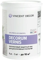 Защитный лак для декоративных покрытий Vincent Decor Decorum Vernis 1 л полуматовый
