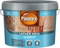 Лак на водной основе для мебели и стен Пинотекс Lacker Aqua 9 л матовый