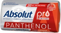 Крем мыло туалетное антибактериальное Абсолют Pro Серебро+Пантенол 90 г