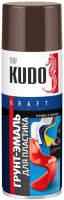 Грунт эмаль для пластика Kudo Kraft Flexible & Durable 520 мл коричневая