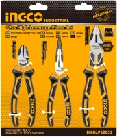 Набор шарнирно губцевого инструмента усиленные Ingco Industrial 1 плоскогубцы комбинированные * 240 мм + 1 кусачки боков