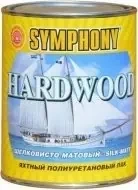 Яхтный полиуретановый лак влагостойкий Финкраска Симфония Hardwood 1 л шелковисто матовый