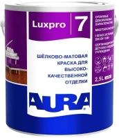 Шелково матовая краска для высококачественной отделки Aura Eskaro Luxpro 7 2.5 л белая