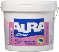 Особопрочная краска для ванной и кухни Aura Аура Interior Golfstrom 15 л белая
